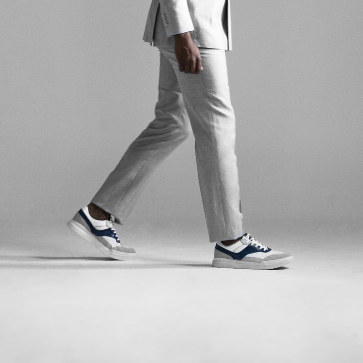 Sneaker Enzo Blanco-Azul
