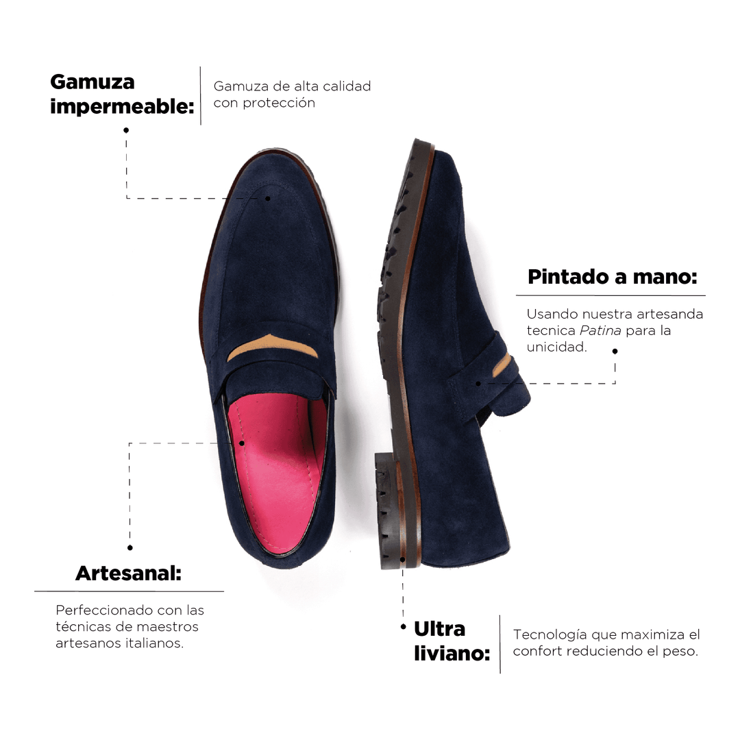 Mocasin Alessandro Gamuza Aster Sould