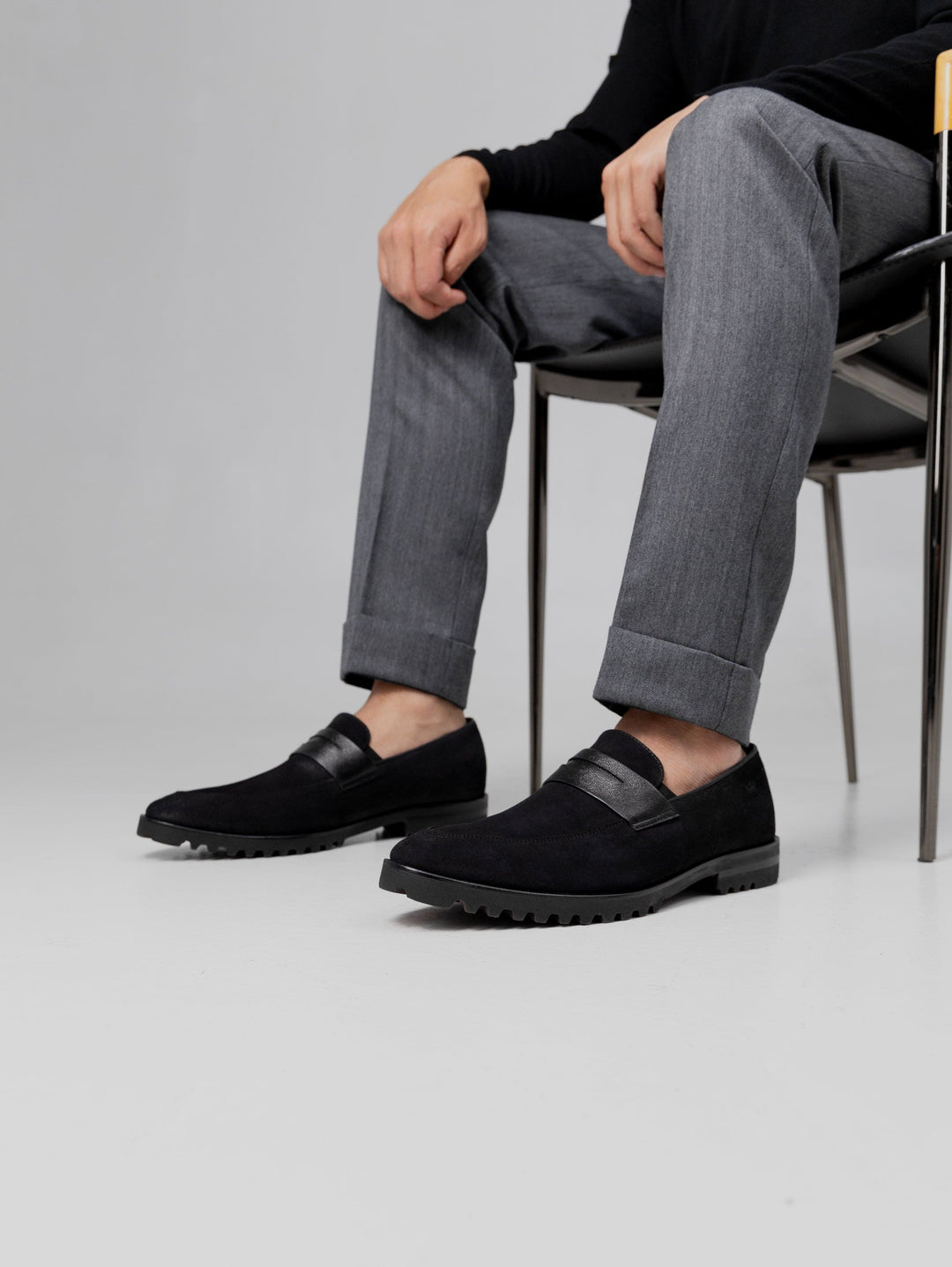 Mocasín Alessio Negro Suela Ultraliviana