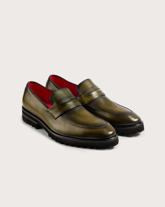 Mocasín Alessandro Verde Suela Ultraliviana