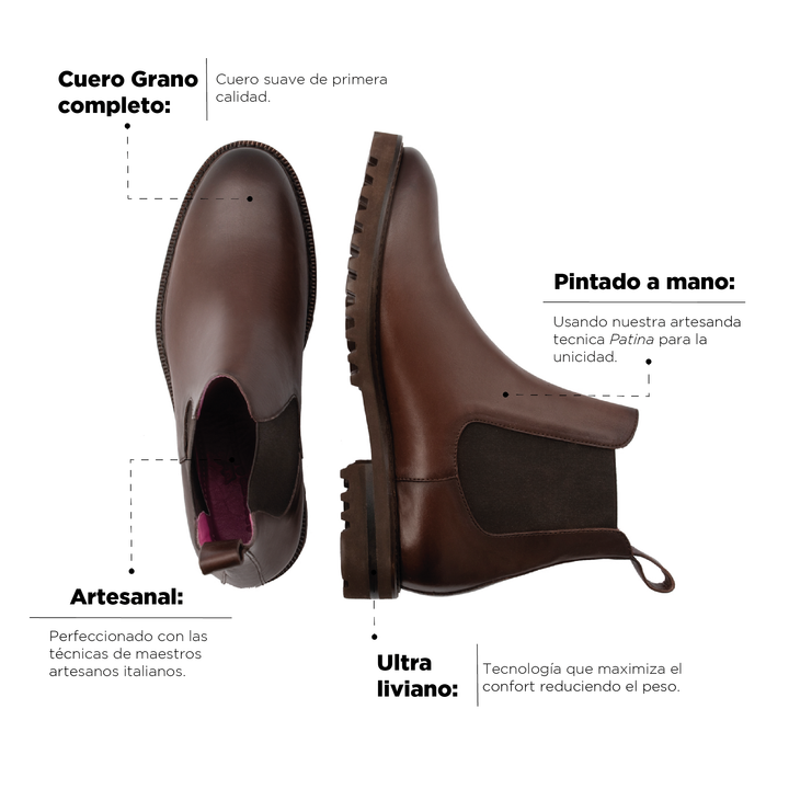 Bota Jacques Café Suela Ultraliviana Sale
