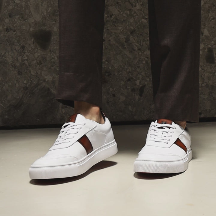 Sneaker Pisa Bianco Caramelo sale