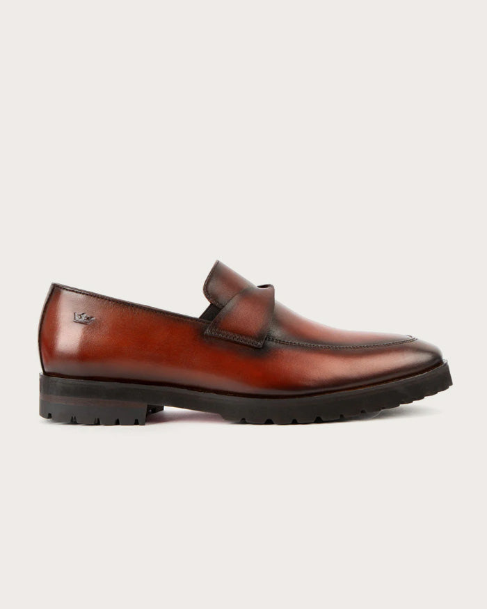 Mocasín Reverso Cognac Suela Ultraliviana